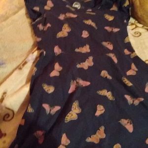 Blue and pink butterfly dress